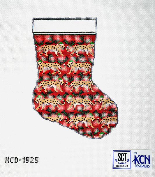 SCT Designs (KCN) KCD1525 Leopard Mini Sock  4 1/4" X 6" 18 Mesh 