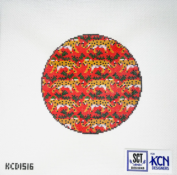 Mini Leopard  4 1/2" Round 18 Mesh SCT Designs (KCN) KCD1516