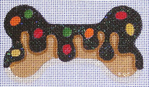 CC14 CHOCOLATE DOG BONE 2.5 x 4.5, 18 Mesh Raymond Crawford Designs