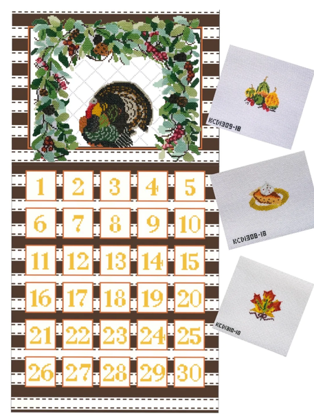 SCT Designs (KCN) KCD2602 Thanksgiving Calendar 18 Mesh