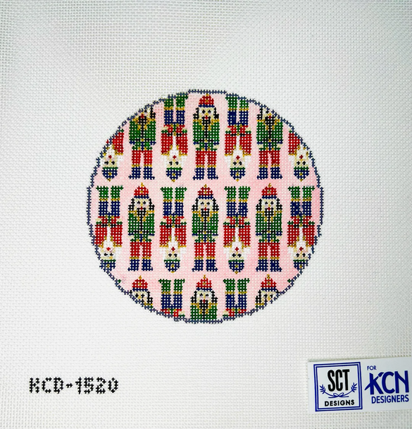 SCT Designs (KCN) KCD1520 Mini Nutcracker Round Pink 4 1/2" Round 18 Mesh