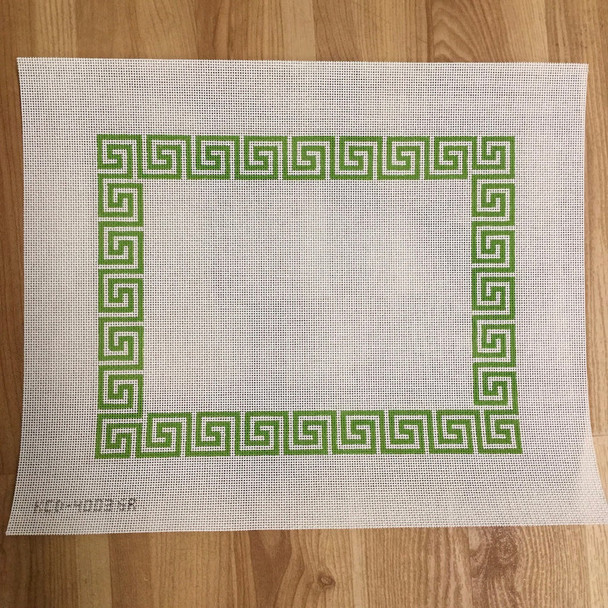 KCN Designers KKCD4003GR Greek Key Border 10" x 13" Green 13 Mesh