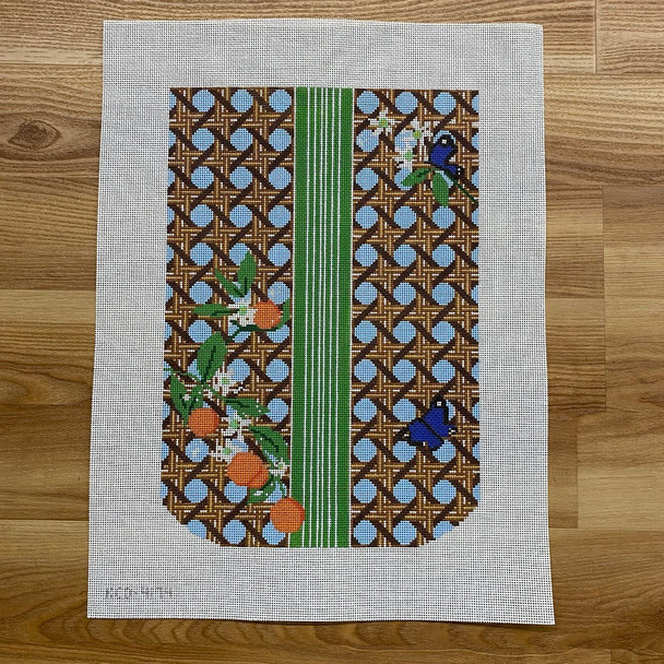 Leigh and Orange Blossoms Trifold Clutch 10" X 15 1/2" 13 Mesh Mrs. Blandings (KCN) KCD417