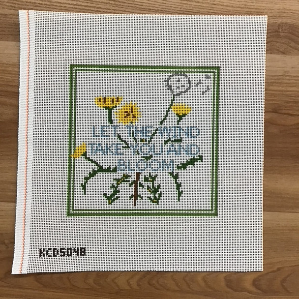 Mrs. Blandings (KCN) KCD5048 Let the Wind Take You and Bloom 7 1/2" Square13 Mesh