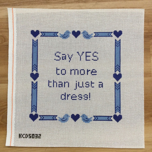 Mrs. Blandings (KCN) KCD5032 Say YES to more than just a dress! 9" square 13 Mesh