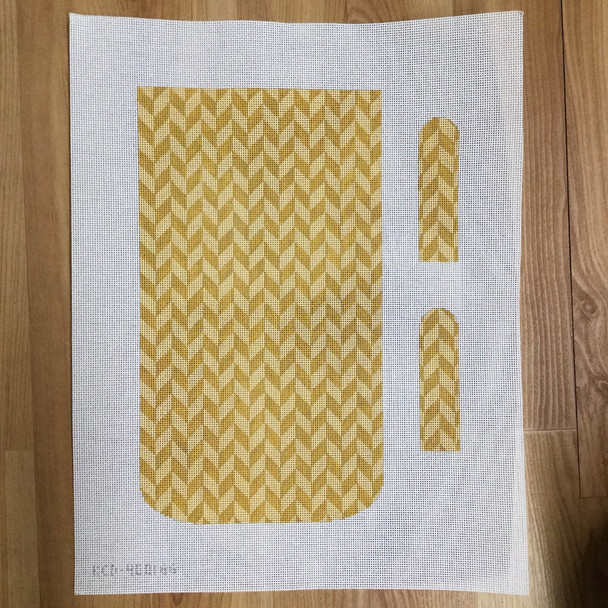 Marianne Clutch - Herringbone Khaki/ Khaki 8 1/2" X 15"   13 Mesh Marianne Ensz KCD4101KK