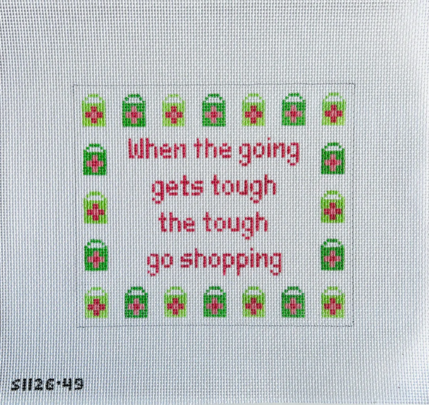 When the Going Gets Tough... 7 1/2" X 6 1/2" 13 mesh STITCH-ITs SI12649