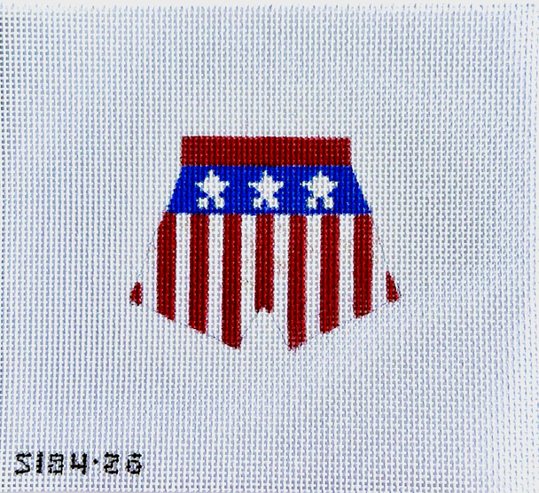 Stars and Stripes Boxers 3 1/2" X 3" 13 mesh STITCH-ITs  SI8426