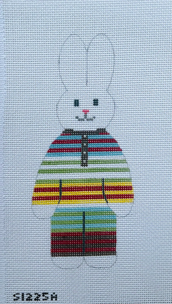 Striped Pants Bunny 6" X 2 3/4" 13 mesh STITCH-ITs  SI225A