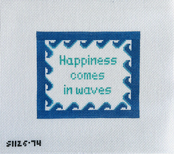 Happiness Comes in Waves 5 3/4" X 4 3/4" 13 mesh STITCH-ITs SI12674