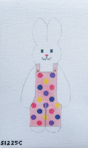 Polka Dot Bunny  6" X 2 3/4" 18 Mesh STITCH-ITs SI225C