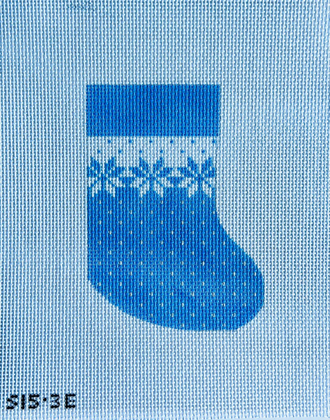 Blue Mini Stocking 4" X 5 1/2" 13 Mesh STITCH-ITs SI53E