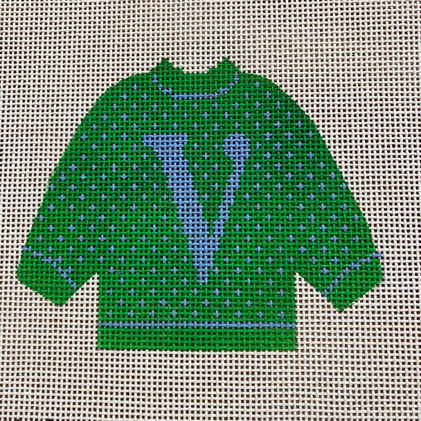 Letter Pullover- V 5" X 4 1/2" 13 Mesh STITCH-ITs SI11V1