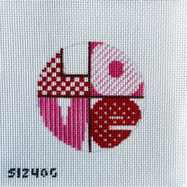 Love Round Love Round 3 1/2" round 13 Mesh STITCH-ITs  SI240G