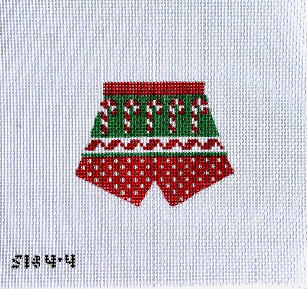 Candy Canes Boxers 3 1/2" X 3"  13 Mesh STITCH-ITs SI844