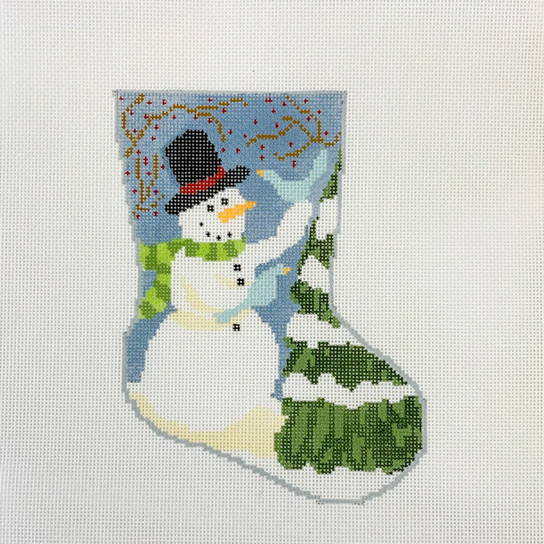 Frosty Stocking 6" long, 4.25" wide, 18 Mesh Bauble Stockings BS32