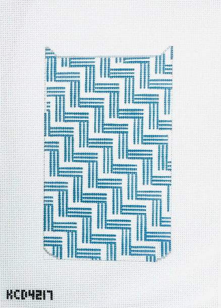 Small Treasures Blue Steps 5 1/4" X 9" 13 Mesh Little Stitches Needleworks KCD4217