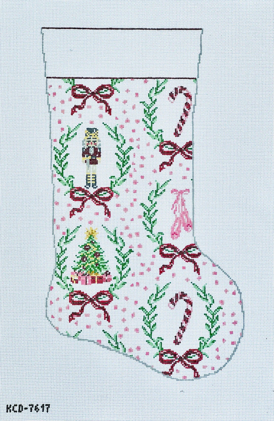 Christmas Paper Stocking 11" X 19" 13 Mesh Pearly Gates KCD7617