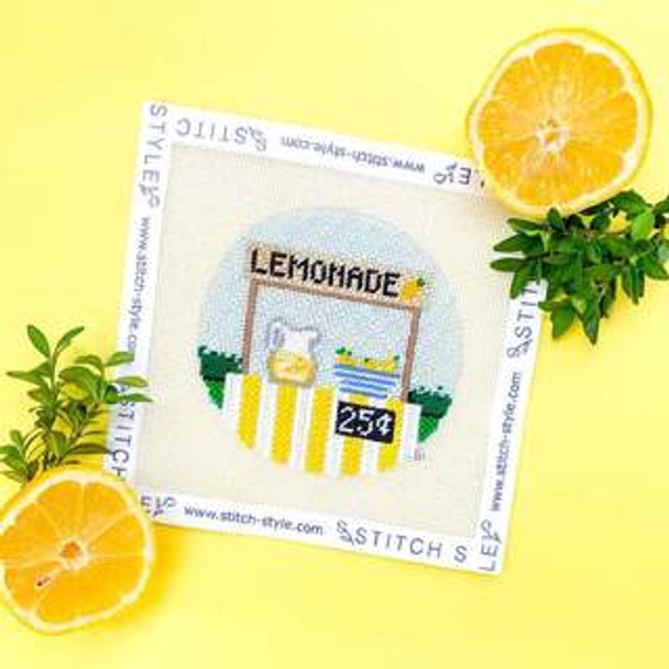 Lemonade Stand  18 mesh includes stitch guide Stitch Style