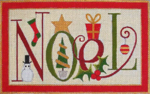 HO126 Raymond Crawford Designs  NOEL 5 x 8, 18 Mesh