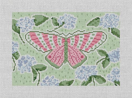 CM60 Hydrangea Butterfly 9.5 x 6.5 13 Mesh Camilla Moss