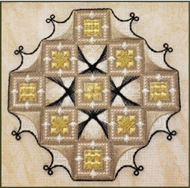 Échantillonneur de soie chart only Textured Treasures 221103B !