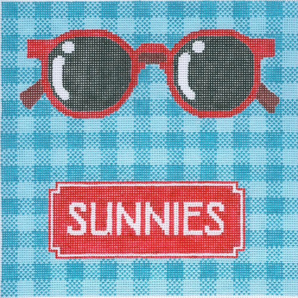 21-104 Sunnies Eyeglass Case 18 Mesh Blueberry Point