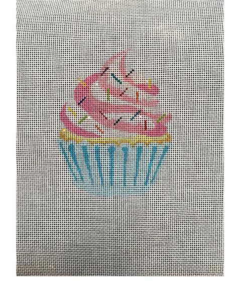 21-142 Pink Cupcake 3.25 x 4” 18 Mesh Blueberry Point