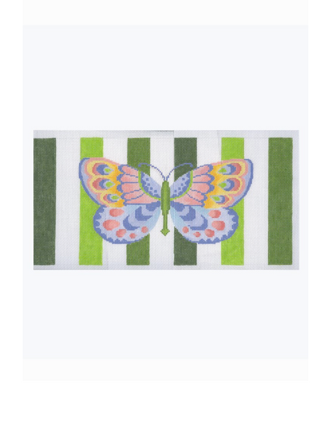 22-200 Butterfly Stripe14.5 x 7” 13 Mesh Blueberry Point