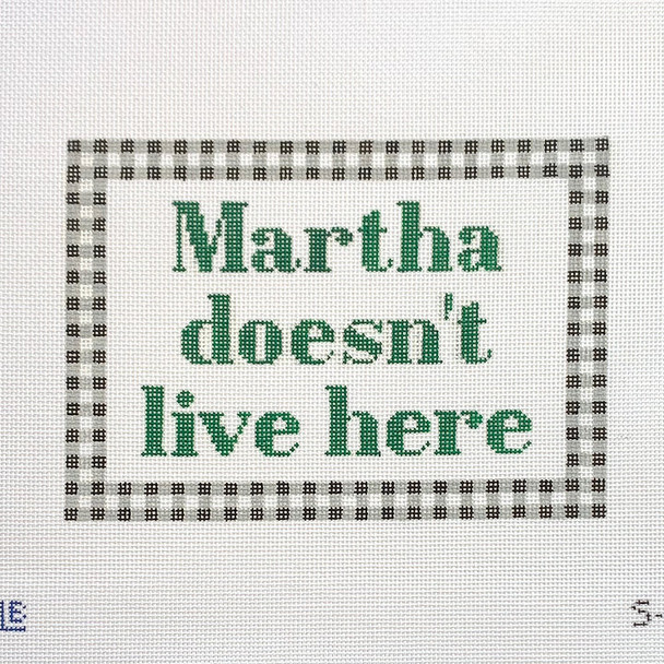 S-11 Martha (Stewart) Doesn't Live Here 7w x 5h 11w x 9h  18 Mesh LAUREN BLOCH DESIGNS