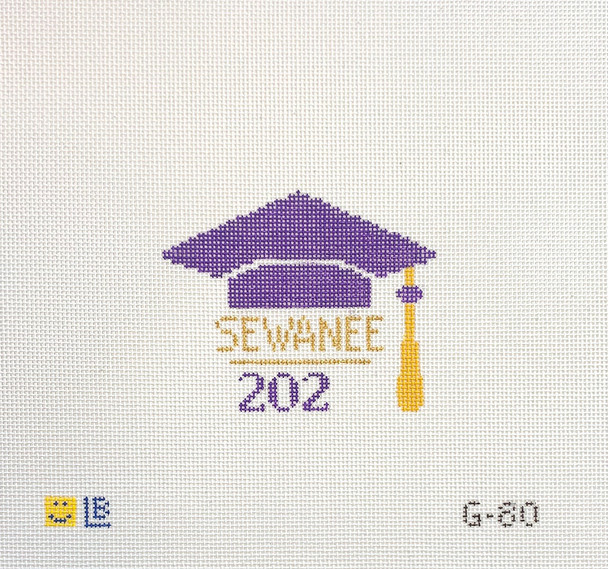 G-80 Sewanee College, TN  4.75"w x 4"h 13 Mesh LAUREN BLOCH DESIGNS