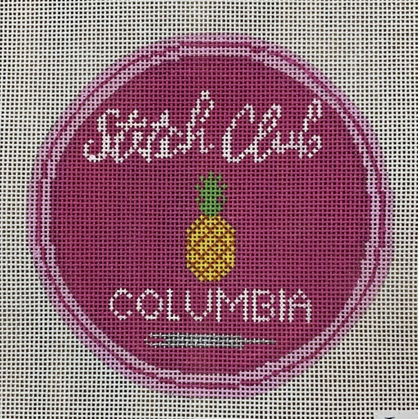 LL149 Stitch Club Columbia Logo 4.5" Round 18 Mesh Labors Of Love