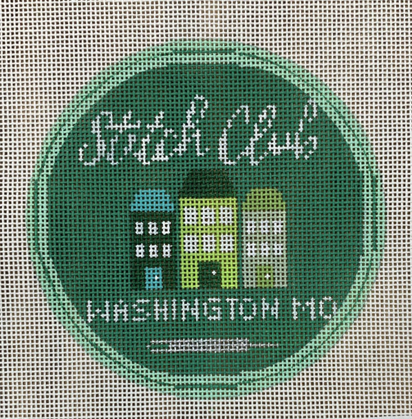 LL149 Stitch Club Washington MO 4.5" Round 18 Mesh Labors Of Love