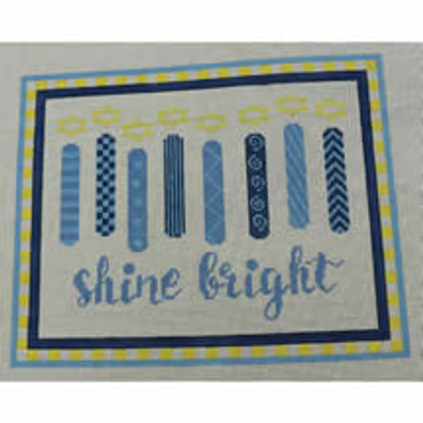 P153 Shine Bright 10 x 8 18 Mesh Kristine Kingston Needlepoint Designs