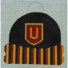 CC151 U Cap  4.25 X 4.5 18 Mesh Kristine Kingston Needlepoint Designs