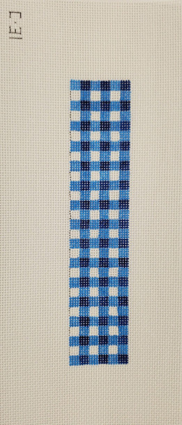 C31 Wide Cuff Dark Blue Squares 2.5″ x 8, 18 Mesh Canvas Only Point2Pointe