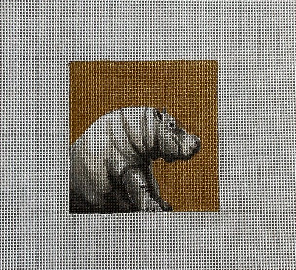 IN585 sitting hippo 3x3  18 Mesh Colors of Praise 