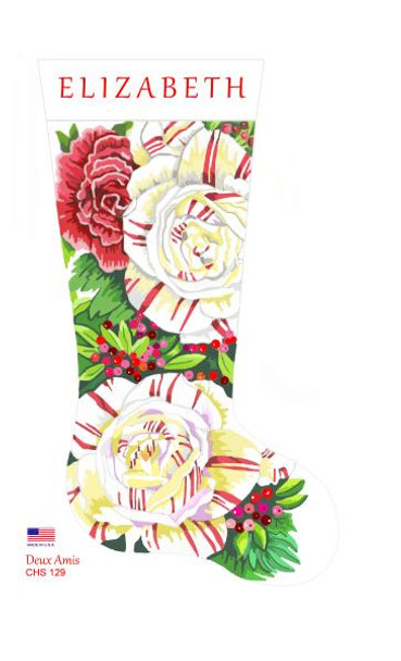 CHS129 Floribunda Stocking 23" x 10" 13 Mesh Deux Amis 