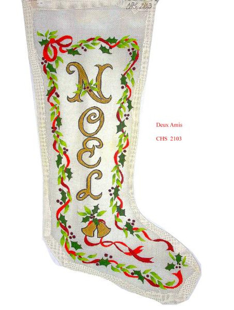 CHS2103 Noel Stocking 23" x  10" 18 Mesh Deux Amis