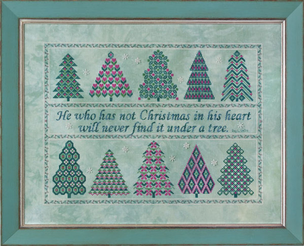 GP-183 The Spirit of Christmas With GP-183F Silk Floss Pack And GP-185E Flakes Embellishment Pack Glendon Place