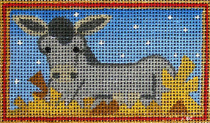 HO288 Raymond Crawford Designs DONKEY  2 1/4 x 4, 18 Mesh 