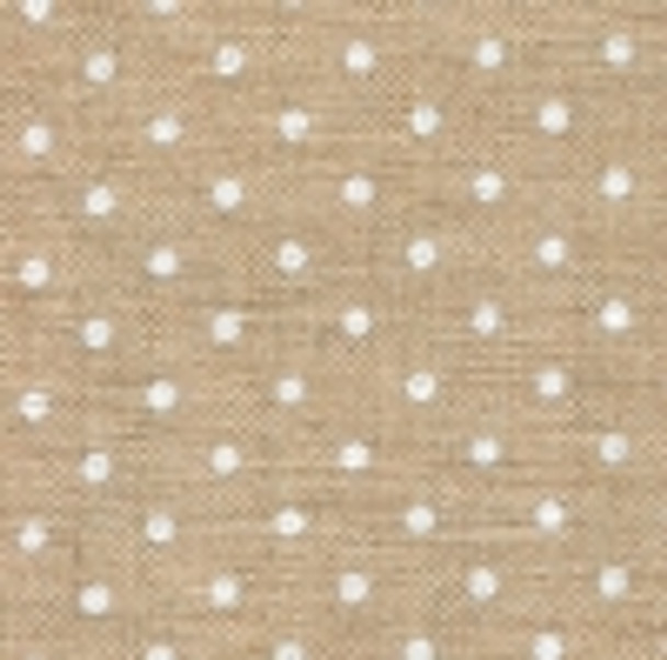 32175379 Petit Point Raw Natural/White; Linen - Edinburgh - Petit Point; 36ct; 100% Linen; Width 55"; DMC 3782 