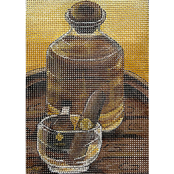 4391 CIGAR AND WHISKEY  3.5 x 5 18 mesh Alice Peterson Designs