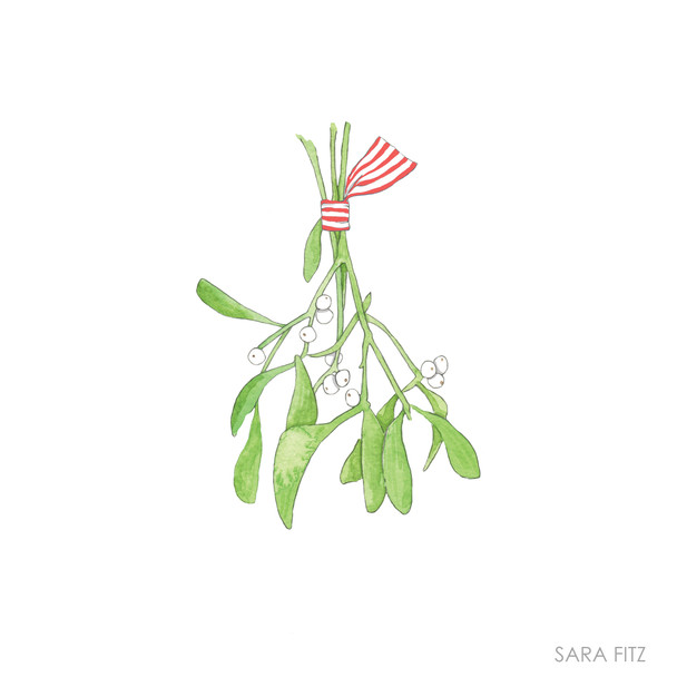 SF53 Mistletoe 5 x 5 18 Mesh Sara Fitz The Collection Designs 