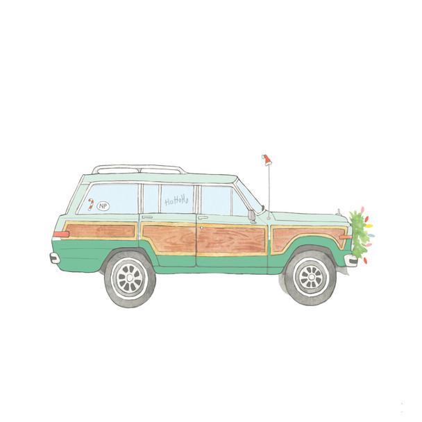 SF48 Holiday Wagoneer 7x5 18 Mesh Sara Fitz The Collection Designs 