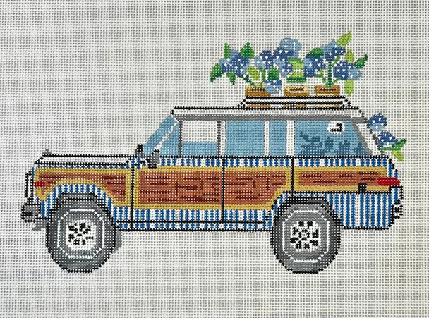SF47 Seersucker Wagoneer  7 x 5 18 Mesh Sara Fitz The Collection Designs