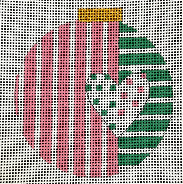 PM1757 Pink/Green 4" Round 13 Mesh Penny MacLeod The Collection Designs