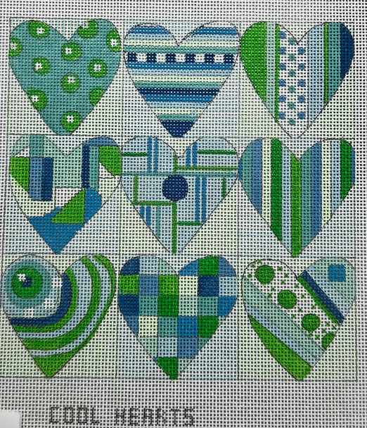 PM1737 Cool Hearts 6"x 6" 18 Mesh Penny MacLeod The Collection Designs