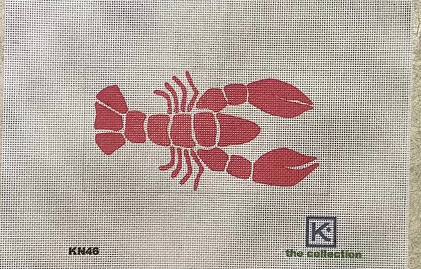 KN46 Pink lobsters 3 1/2"x7 18 Mesh Katie Nelligan Design