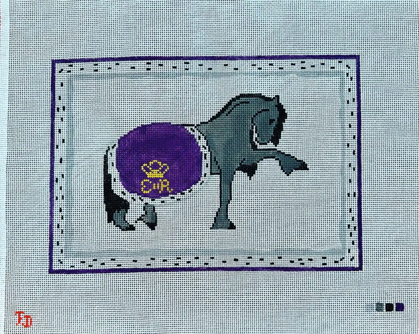 FD42 Queen's Horse w/ Purple blanket Mesh Froopy Designs